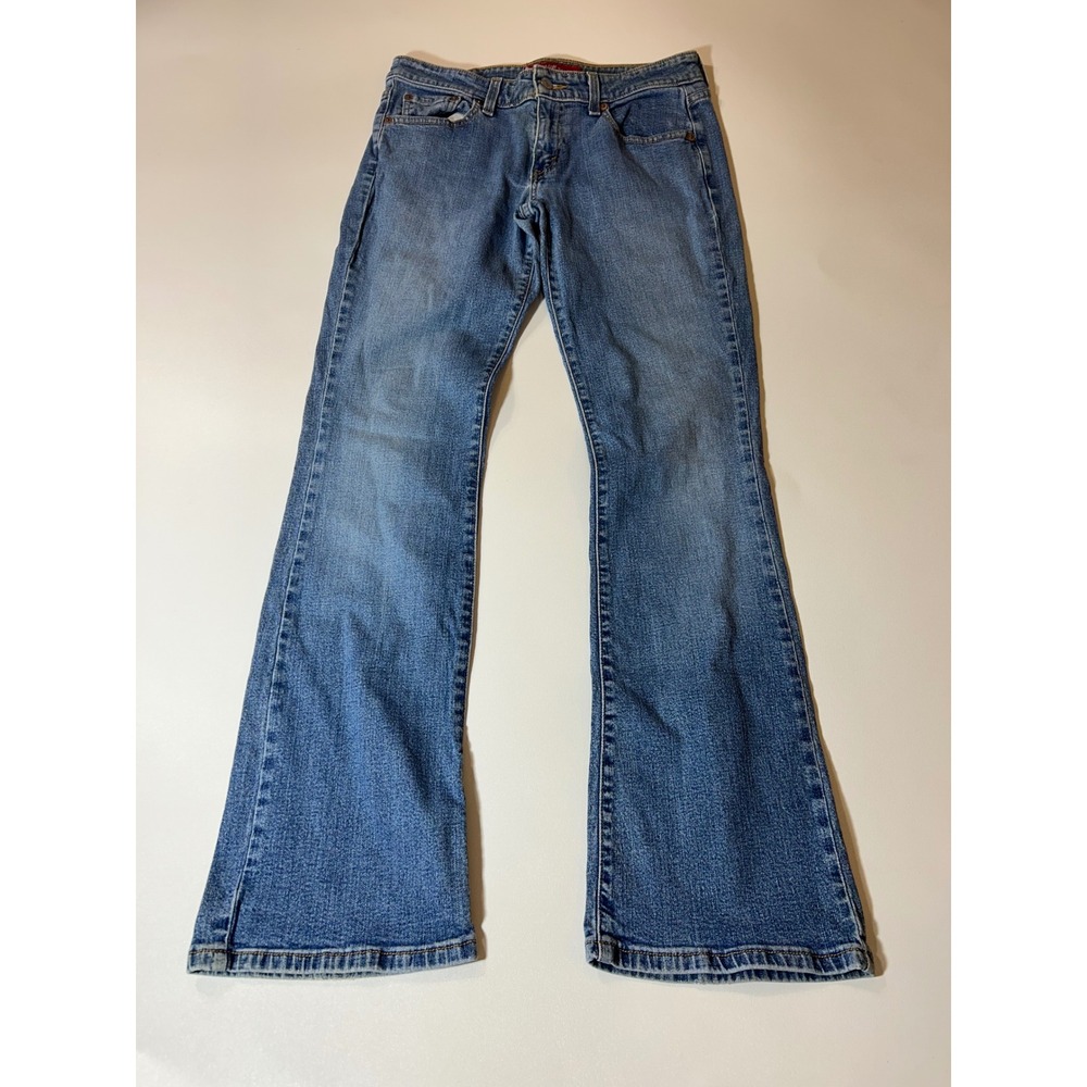 Levi's 518 Superlow Bootcut Jeans Juniors 7 JR M Blue Good Stretch Y2K Flare